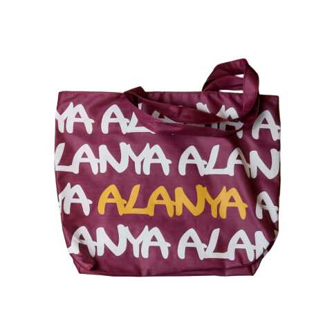Alanya Temalı Plaj Çantası Kalpli - 11