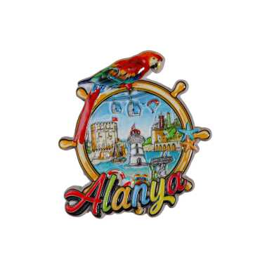 Toptan Alanya Temalı Polyester Magnet - 4