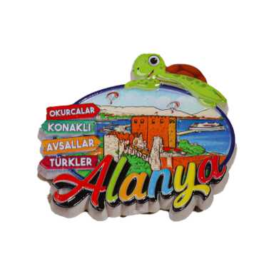 Toptan Alanya Temalı Polyester Magnet - 2