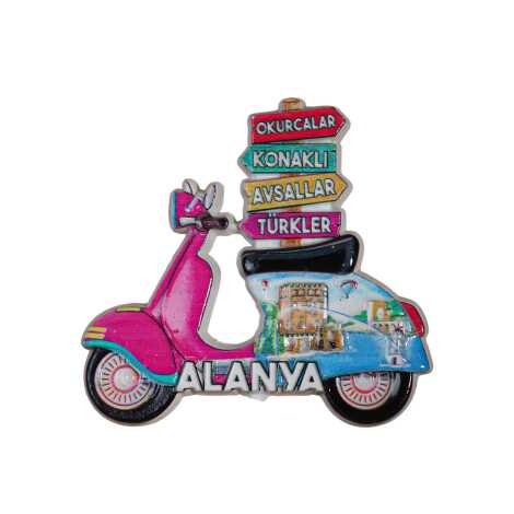 Toptan Alanya Temalı Polyester Magnet - 8