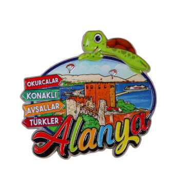 Toptan Alanya Temalı Polyester Magnet - Myros