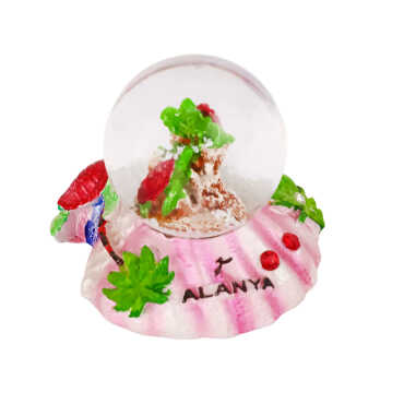 Alanya Themed Polyester Water Globe 45 mm - 3