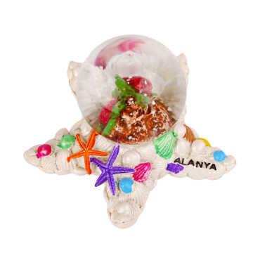 Alanya Themed Polyester Water Globe 45 mm - 5