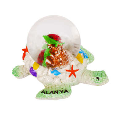 Alanya Themed Polyester Water Globe 45 mm - 6