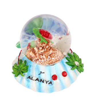 Alanya Themed Polyester Water Globe 45 mm - 7