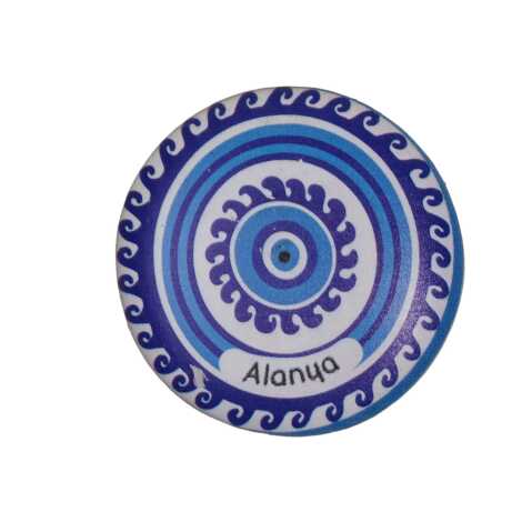 Alanya Temalı Polyester Taş Magnet - 12