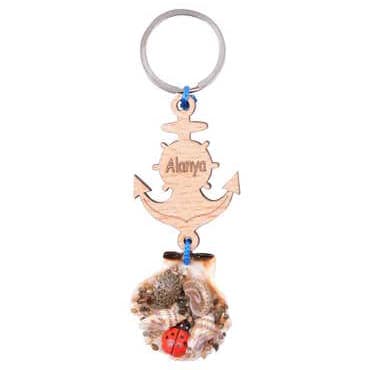 Alanya Themed Sea Shell Shaking Keychain - 6