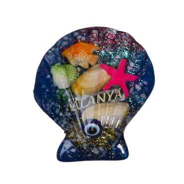 Alanya Themed Transparent Polyester Photo Fridge Magnet