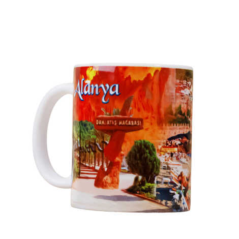 Toptan Alanya Temalı Seramik Özel Baskılı Kupa 80x95 mm - 9