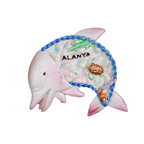 Toptan Alanya Temalı Taşli Ve Sedefli̇ Polyester Magnet - 4