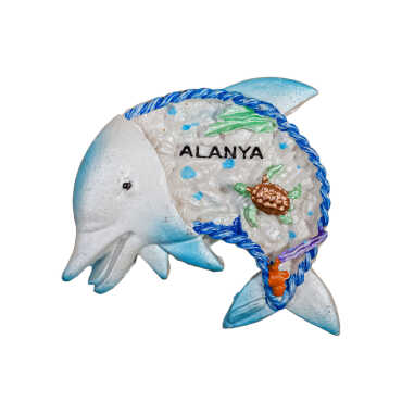 Toptan Alanya Temalı Taşli Ve Sedefli̇ Polyester Magnet - 5