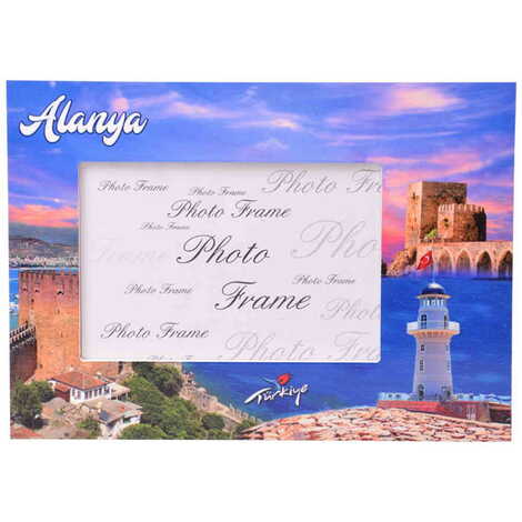 Toptan Alanya Temalı Uv Baskılı Fotoğraf Çerçevesi 10x15 cm