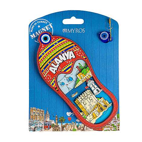 Alanya Temalı Uv Baskılı Kartonetli Ahşap Magnet - 1