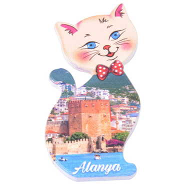 Toptan Alanya Temalı Myros Uv Kedi̇ Şeki̇lli̇ Magnet 43*87 Mm - 4