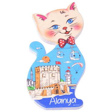 Toptan Alanya Temalı Myros Uv Kedi̇ Şeki̇lli̇ Magnet 43*87 Mm - 5