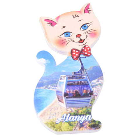 Toptan Alanya Temalı Myros Uv Kedi̇ Şeki̇lli̇ Magnet 43*87 Mm - 7