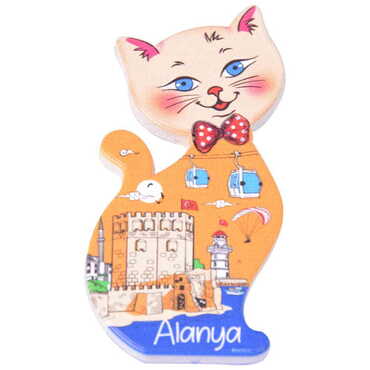 Toptan Alanya Temalı Myros Uv Kedi̇ Şeki̇lli̇ Magnet 43*87 Mm - 8
