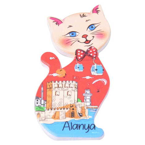 Toptan Alanya Temalı Myros Uv Kedi̇ Şeki̇lli̇ Magnet 43*87 Mm - 9