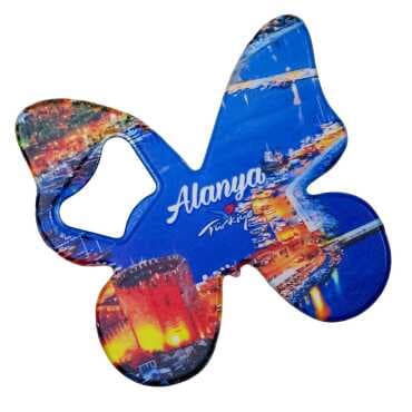 Alanya Themed UV Printed Butterfly Bottle Opener - 7