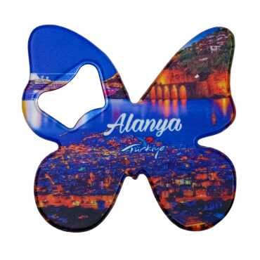 Alanya Themed UV Printed Butterfly Bottle Opener - 4
