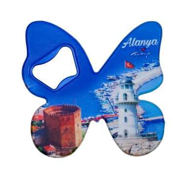 Alanya Themed UV Printed Butterfly Bottle Opener - 6