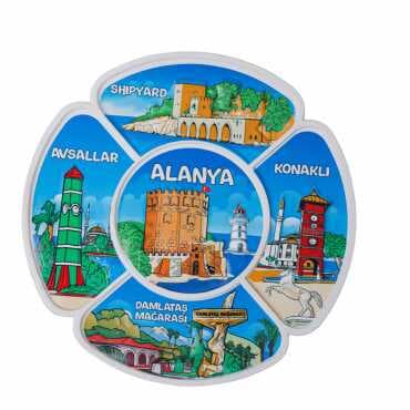 Alanya Themed UV Printed Polyester Plate 15 cm - 4