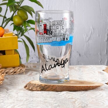 Alanya Themed Beer Glass - Thumbnail