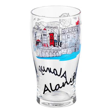 Alanya Themed Beer Glass - Thumbnail