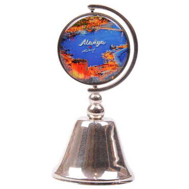 Myros - Alanya Themed Collectible Souvenir Metal Bell 44x90 mm