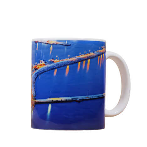 Alanya Themed Customised Porcelain Souvenir Travel Mug 80x95 mm - 2
