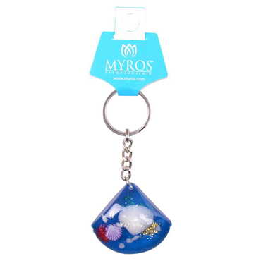 Alanya Themed Customised Transparent Polyester Keyring - Thumbnail