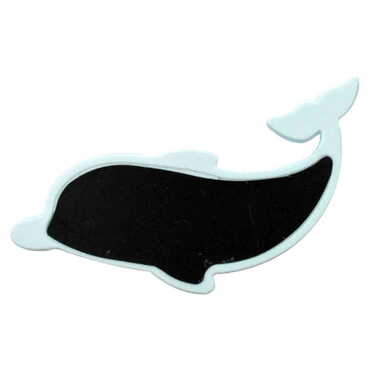 Alanya Themed Customised UV Printed Plastic Base Dolphin Shaped Fridge Magnet 110x50 mm - Thumbnail