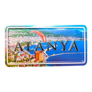 Alanya Themed Embossed Pvc Oppression Fridge Magnet - Thumbnail