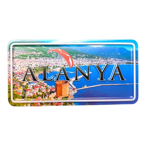 Alanya Themed Embossed Pvc Oppression Fridge Magnet