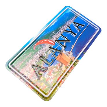 Alanya Themed Embossed Pvc Oppression Fridge Magnet - Thumbnail