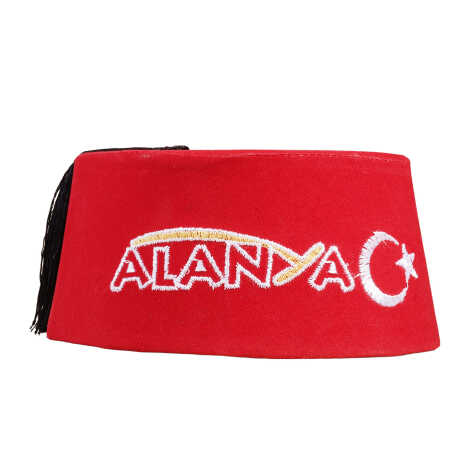 Alanya Themed Embroidered Fez - 4