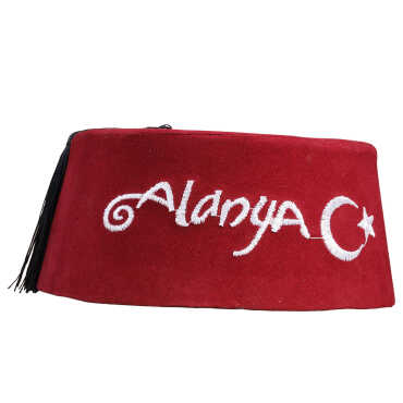 Alanya Themed Embroidered Fez - Myros