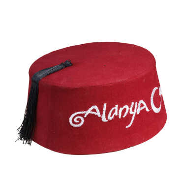 Alanya Themed Embroidered Fez - 2