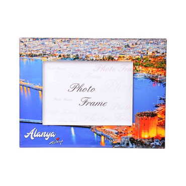 Alanya Themed Epoxy Photo Frame Travel Souvenir 13x18 Cm - Thumbnail