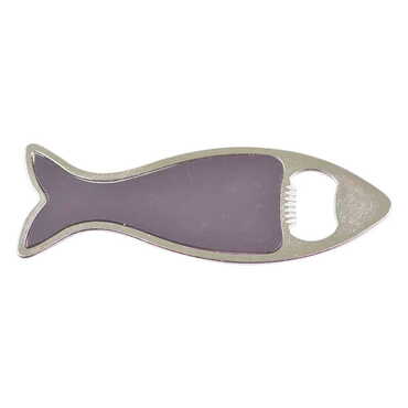 Alanya Themed Fish Shaped Metal Magnetic Bottle Opener 120x43 mm - Thumbnail