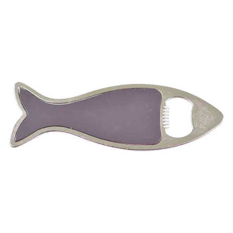 Alanya Themed Fish Shaped Metal Magnetic Bottle Opener 120x43 mm