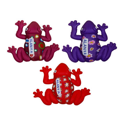 Alanya Themed Frog Fimo Refrigerator Magnet - 2