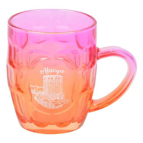 Alanya Themed Glass Mug