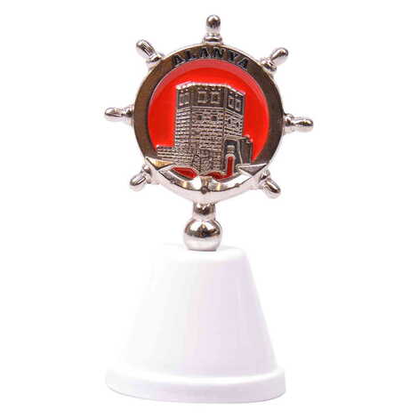 Alanya Themed Metal Enamel Hand Bell