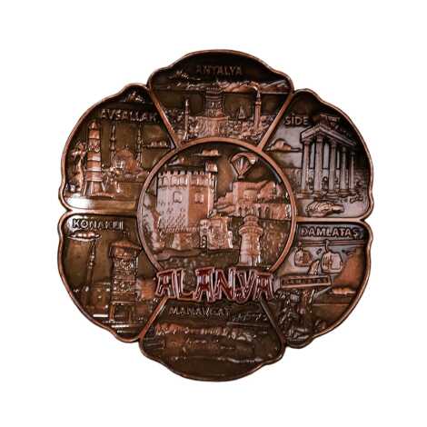 Alanya Themed Metal Mix Refrigerator Magnet - 9
