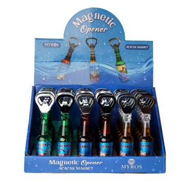Alanya Themed Metallic Bottle Opener Refrigerator Magnet - 1
