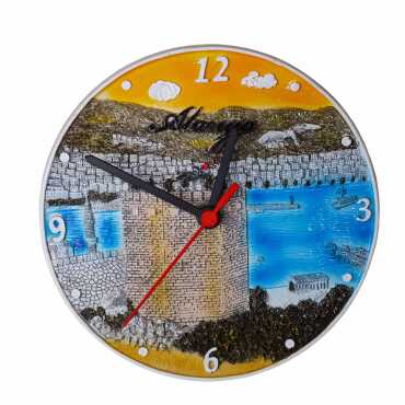 Alanya Themed Polyester Desktop Clock - Myros