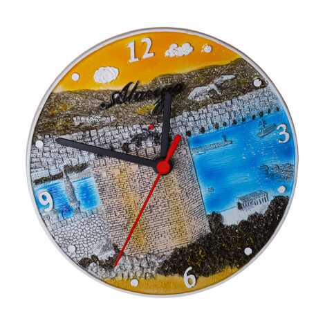 Alanya Themed Polyester Desktop Clock - 2