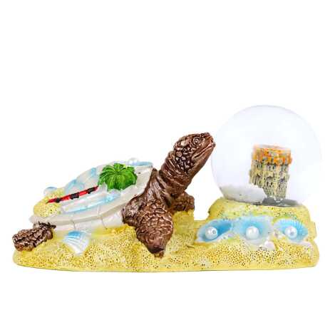 Alanya Themed Polyester Pearl Caretta Keychain 45 mm - 2