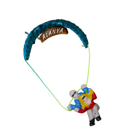 Alanya Themed Polyester Single Parachute Refrigerator Magnet - 8